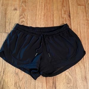 Black womens Lululemon shorts